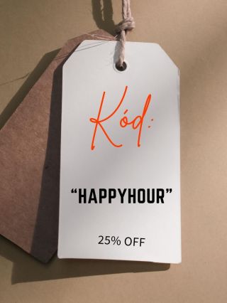Kód: “HAPPYHOUR” Sleva 25% na celý nákup ✅ Platnost pouze do dnešní půlnoci ✅